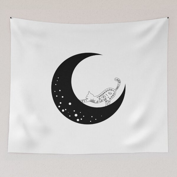 Item preview, Cat Stretching on the Moon designed and sold by EclecticOdyssey.