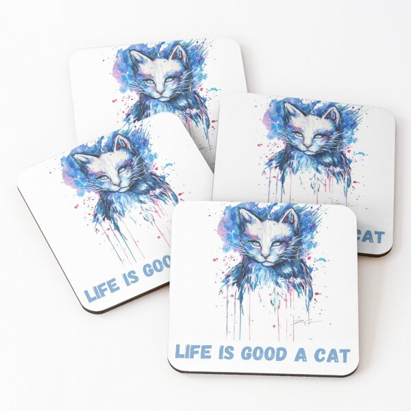 Item preview, Life is good a cat makes it better designed and sold by EagleArtist12.