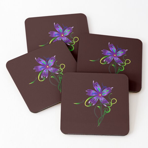 Artikelvorschau, Abstraktes blaues Blumendesign entworfen und verkauft von crevettedesign.