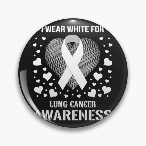 Item preview, I Wear White For Lung Cancer Awareness designed and sold by Clavitaps.