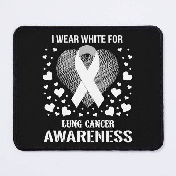 Item preview, I Wear White For Lung Cancer Awareness designed and sold by Clavitaps.