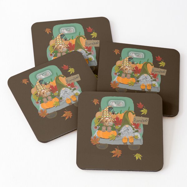 Item preview, Halloween Spirit Fall Gnomes Selling Pumpkins, Leaves & Pickup Trick or Treat designed and sold by Cute & Sassy Custom Gifting Boutiques.