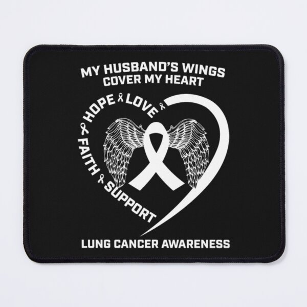 Item preview, Husband Wings Cover My Heart Lung Cancer designed and sold by Clavitaps.