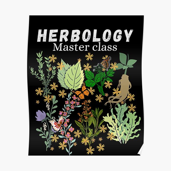 "Herbology master class. cottagecore" Poster for Sale by ronaldsonou