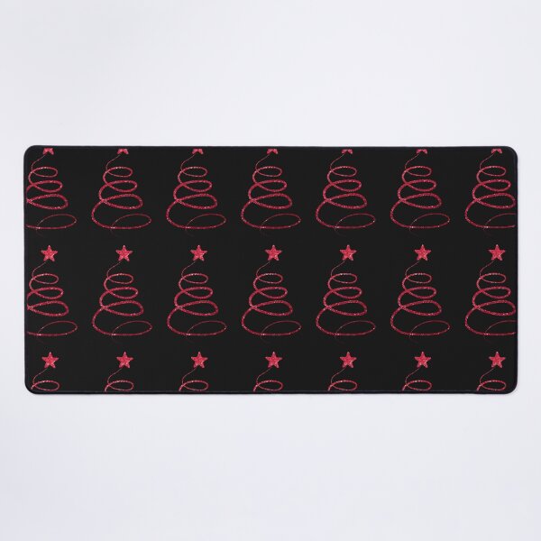 Item preview, Minimalistic Red Faux Glitter Star Christmas Tree designed and sold by Felicity-K.