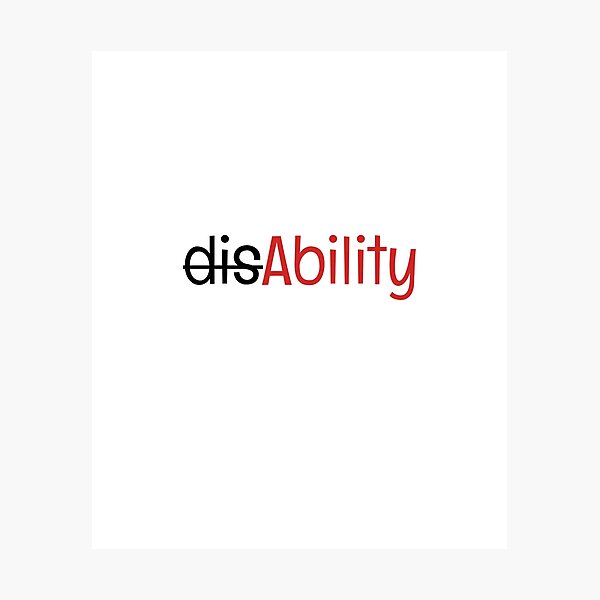 Item preview, Ability, not disability. designed and sold by teez4dayz.