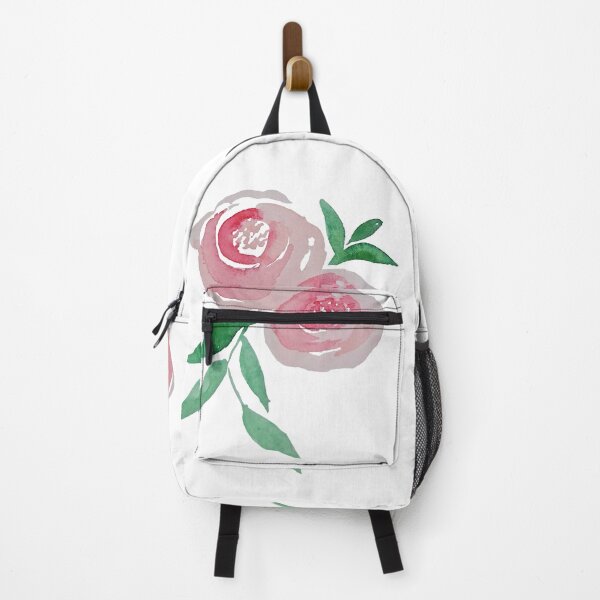 Item preview, Cute Pink Rose Flowers Watercolor Painting designed and sold by Saba-Red-Ideas.
