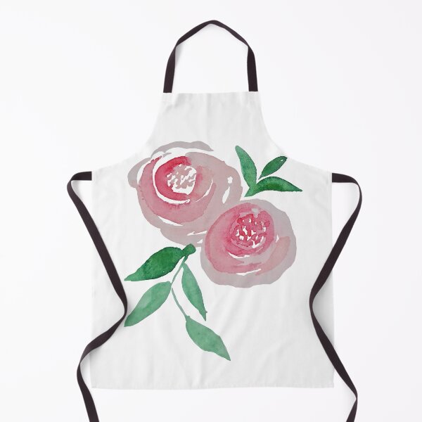 Item preview, Cute Pink Rose Flowers Watercolor Painting designed and sold by Saba-Red-Ideas.