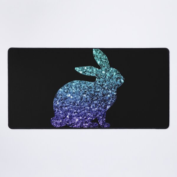 Item preview, Teal and Blue Ombre Faux Glitter Easter Bunny designed and sold by Felicity-K.