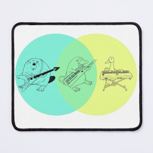 Item preview, Keytar Platypus Venn Diagram designed and sold by GuyBlank.