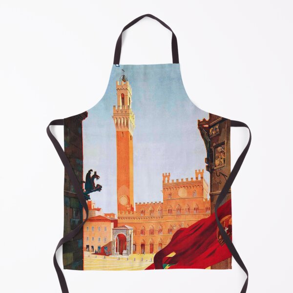 Item preview, Vintage Siena Travel Advertisement - Siena Tuscany Art Reproduction designed and sold by molamode.