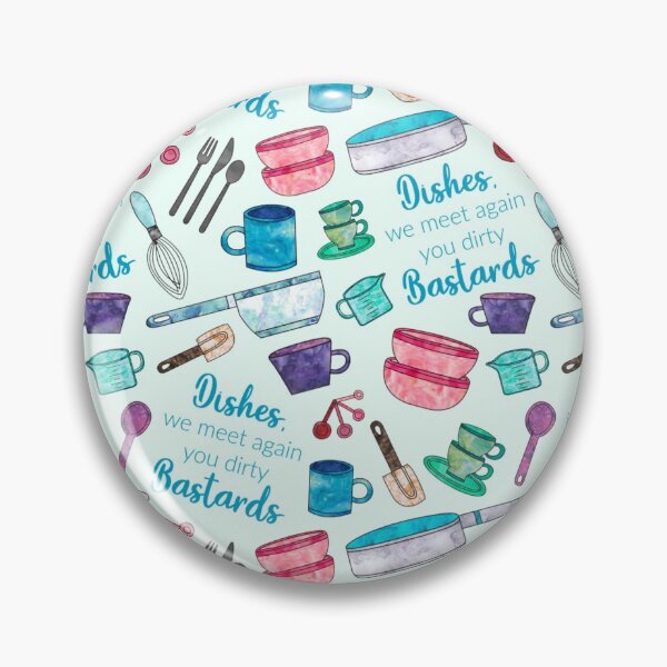 Item preview, Dishes, We Meet Again You Dirty Bastards designed and sold by KrisInStitches.