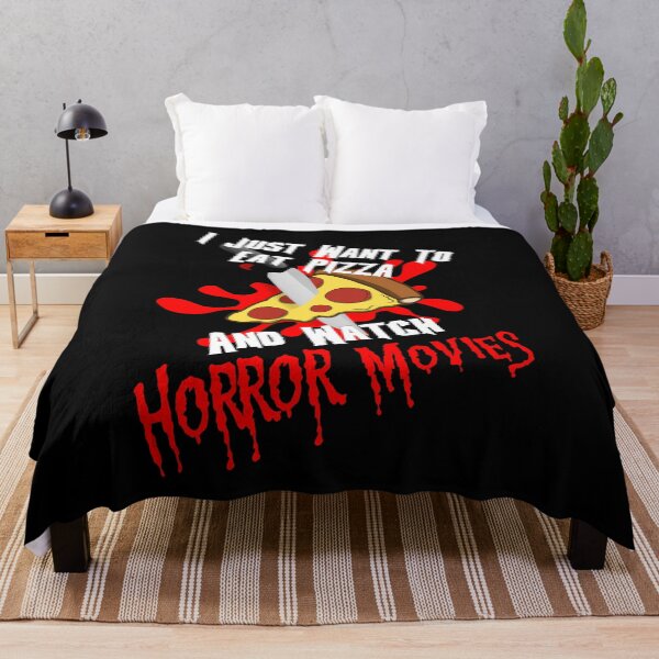 Item preview, I Just Want To Eat Pizza And Watch Horror Movies designed and sold by printhappy4you.