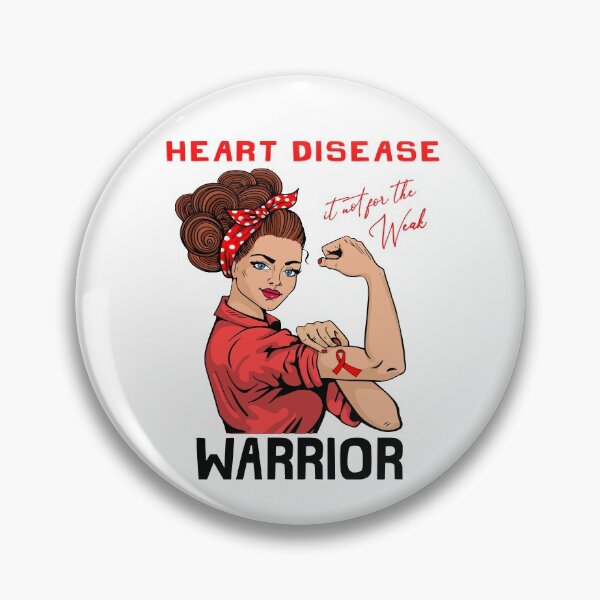 Item preview, HEART DISEASE Warrior It's Not For The Weak designed and sold by largellie.