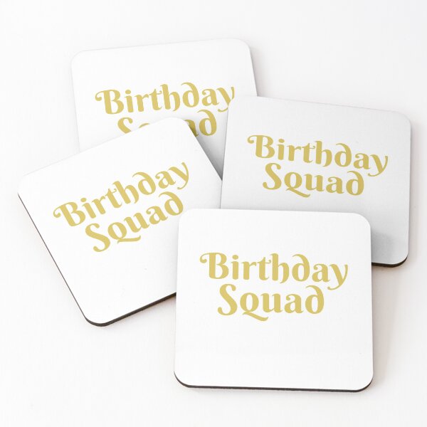 Item preview, Happy Birthday Squad Gift for Birthday bash party Gold essential T- shirt designed and sold by Luckydoe1.