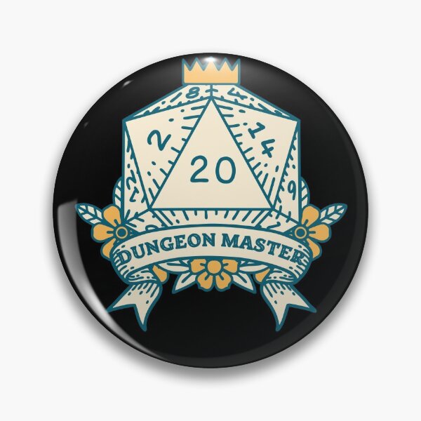 Item preview, Dungeon Master D20 designed and sold by Ink-and-Thread.
