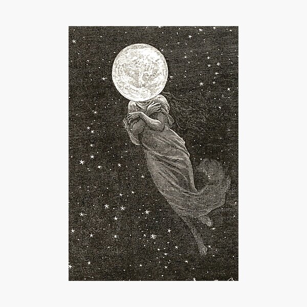 Item preview, Um den Mond - Emile Antoine Bayard designed and sold by JDesigningMO.