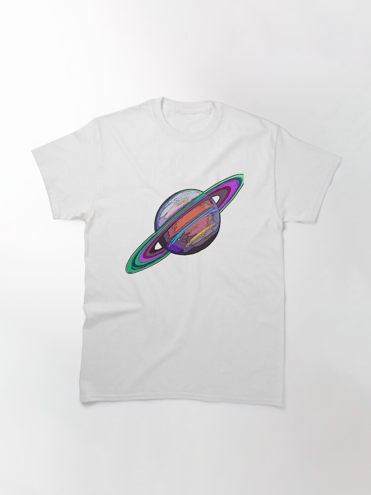 Thumbnail 3 of 7, Classic T-Shirt, Saturn: The Ringed Planet designed and sold by Havocgirl.