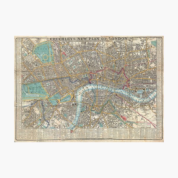 Large Antique map of london- large old map of london map- vintage map ...