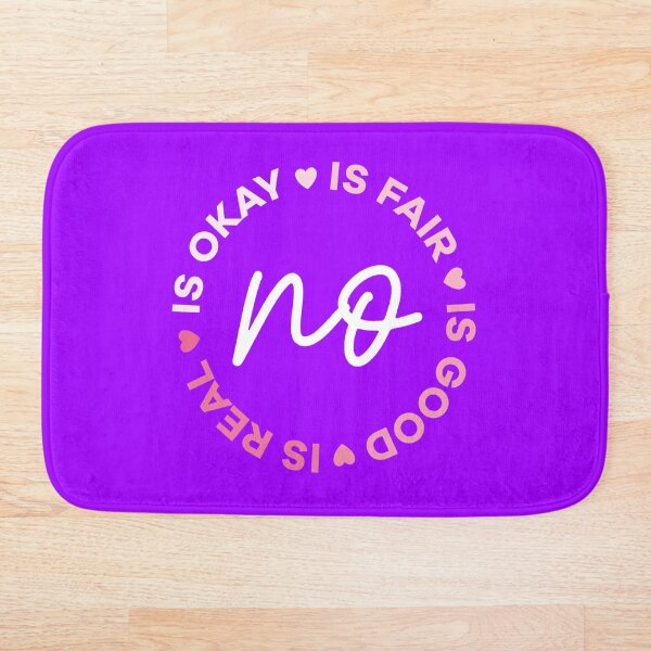 Item preview, No is Okay Badge designed and sold by Bobbies-FT.
