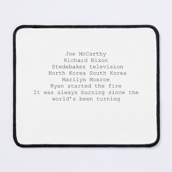 Item preview, Ryan Started the Fire Song designed and sold by RHallucinations.