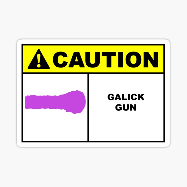 Galick Gun Stickers for Sale