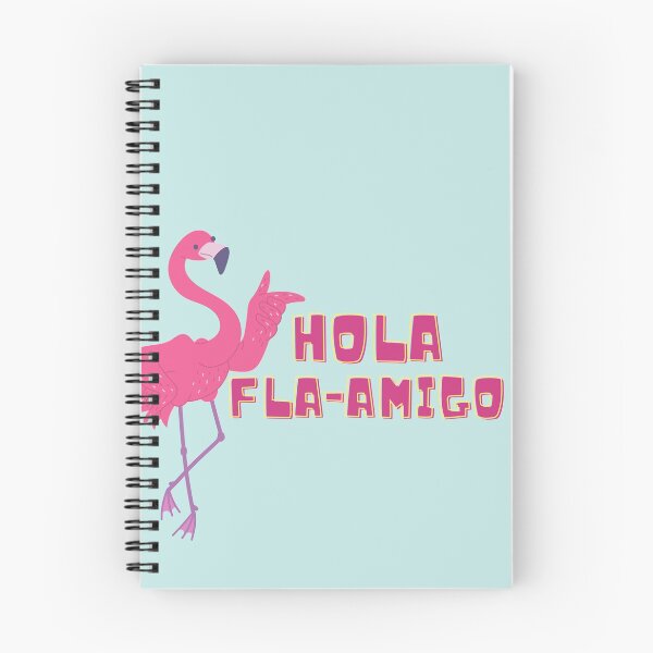 Item preview, hola flamigo flamingo spanish bird pun designed and sold by TheWaterBirds.