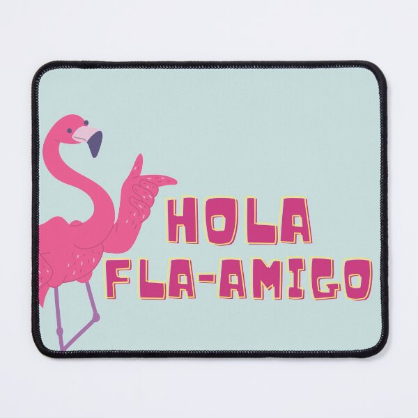 Item preview, hola flamigo flamingo spanish bird pun designed and sold by TheWaterBirds.