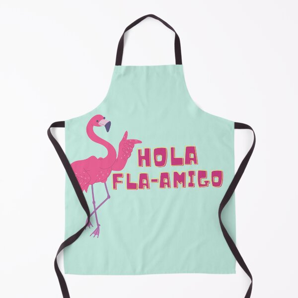 Item preview, hola flamigo flamingo spanish bird pun designed and sold by TheWaterBirds.