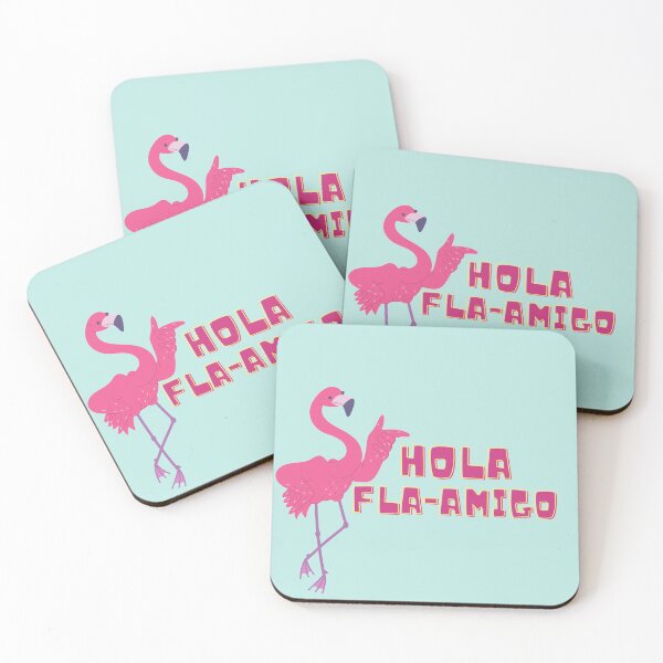 Item preview, hola flamigo flamingo spanish bird pun designed and sold by TheWaterBirds.