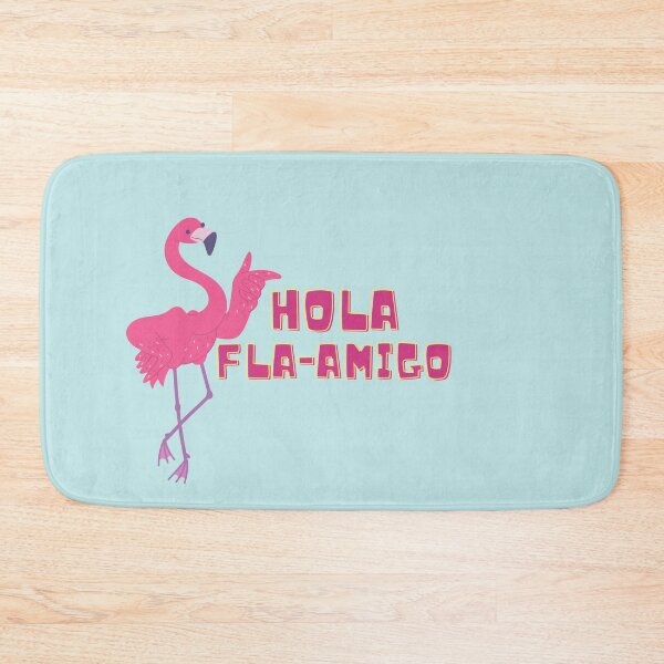 Item preview, hola flamigo flamingo spanish bird pun designed and sold by TheWaterBirds.