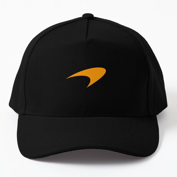 McLaren Papaya on Black Baseball Cap