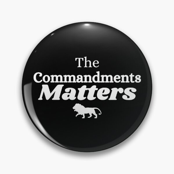 Item preview, The Commandments Matter with Lion designed and sold by DaughterofYah.