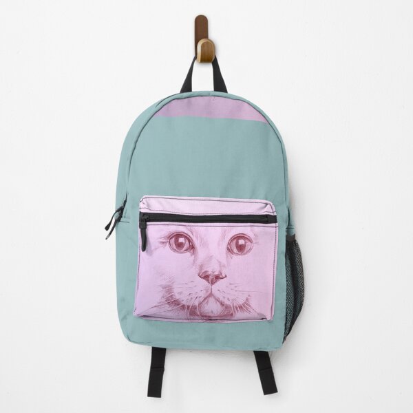 Item preview, Pink Cat Close-up Drawing designed and sold by PixelWoosh.