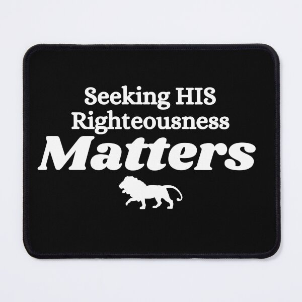 Item preview, Seeking HIS Righteousness Matters with Lion designed and sold by DaughterofYah.