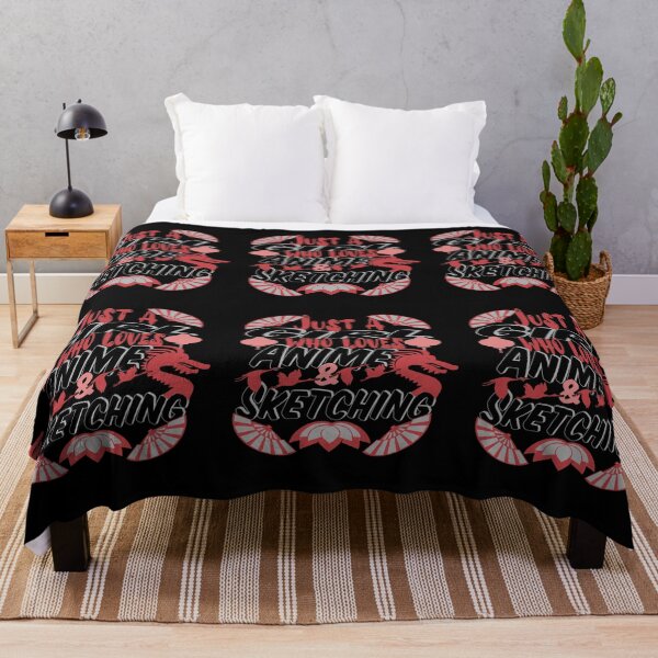 Item preview, cute anime fan quote red and black-Love anime and sketching designed and sold by steven8899.