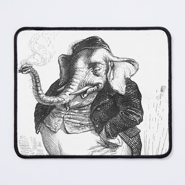 Item preview, Vintage Elephant Drawing from Public and private life of animals (1877) designed and sold by Douglas E. Welch Design and Photography.