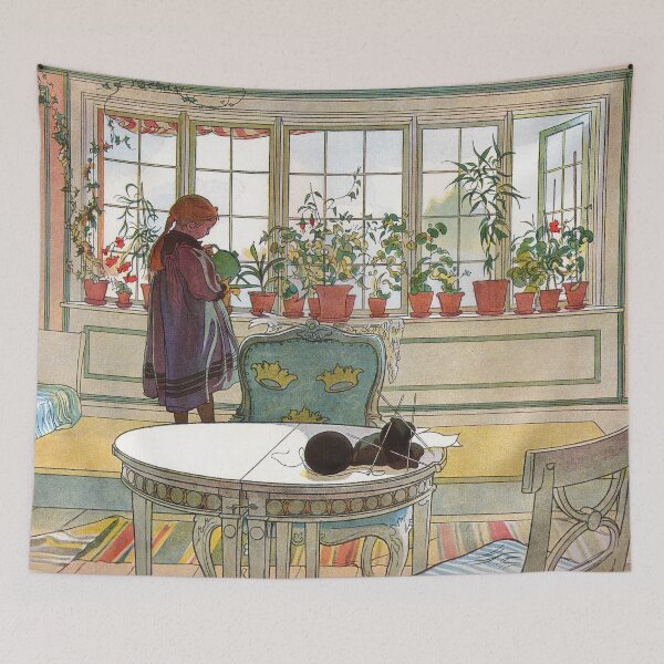 Item preview, Flowers On The Windowsill By Carl Larsson 1894 designed and sold by JDesigningMO.