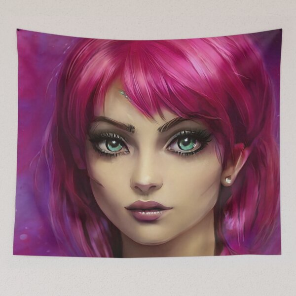 Item preview, Mysterious Future Girl Portrait designed and sold by palaco210.