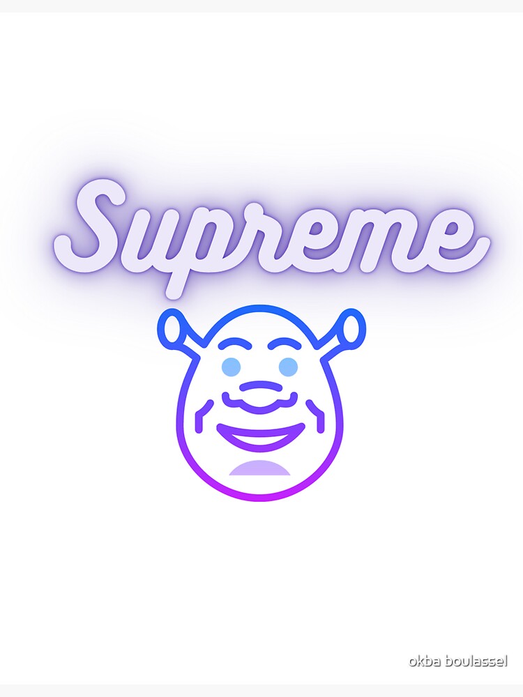 Supreme Shrek Sticker