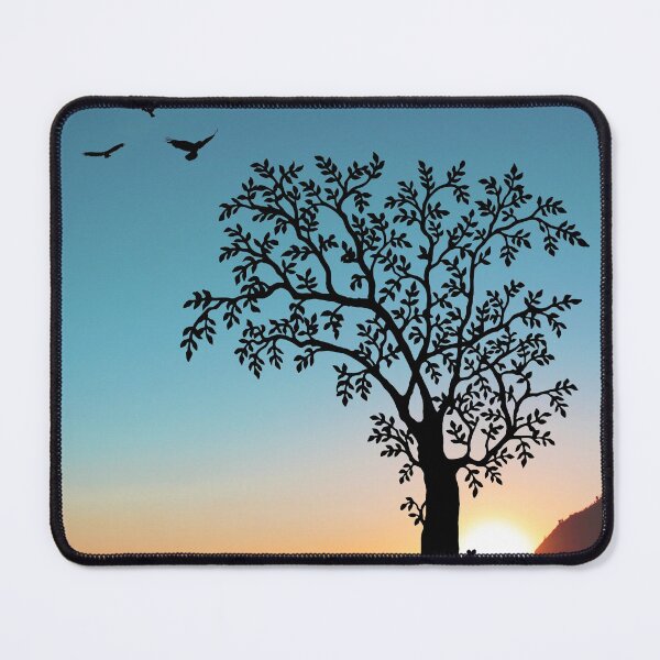 Item preview, Sunrise over trees and birds designed and sold by RiadMannan.