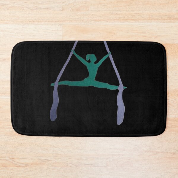Item preview, aerial silk splitts double foot lock (balck background) designed and sold by -Lily-Anne-.