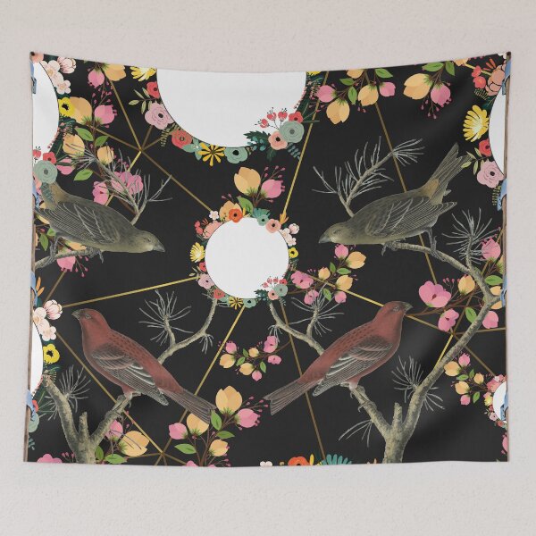 Item preview, Birds And Flowers Forest designed and sold by aliyeus.