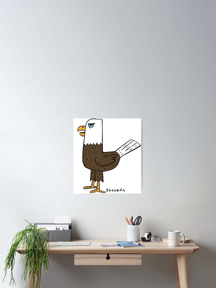 Thumbnail 2 of 3, Poster, Grumpy Eagle designed and sold by barneda.