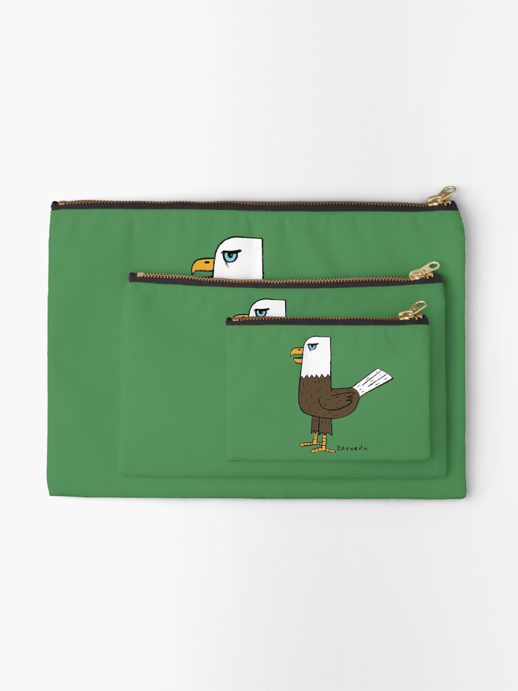 Thumbnail 2 of 4, Zipper Pouch, Grumpy Eagle designed and sold by barneda.