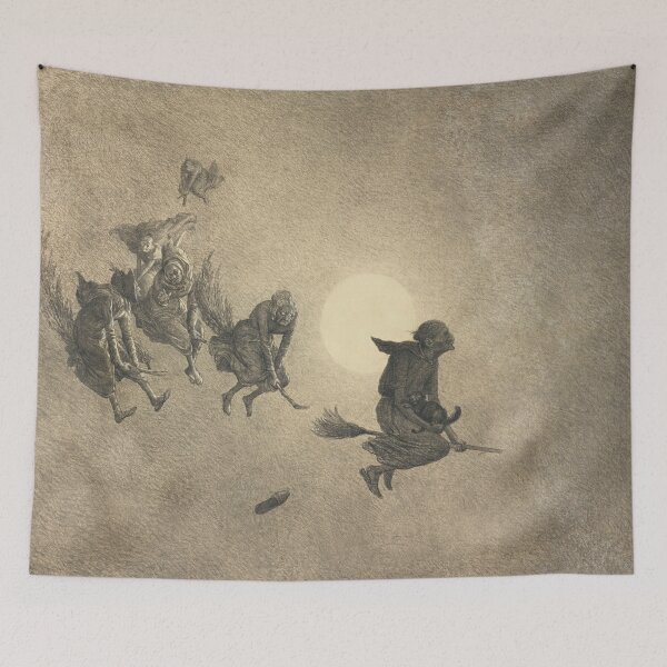 Item preview, William Holbrook Beard The Witch's Ride 1870 designed and sold by JDesigningMO.
