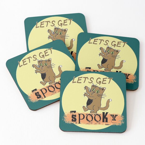 Item preview, Let's Get Spooky - Spooky Halloween Cat - Funny Chunk Ilustration Painting designed and sold by IrinchiDE.