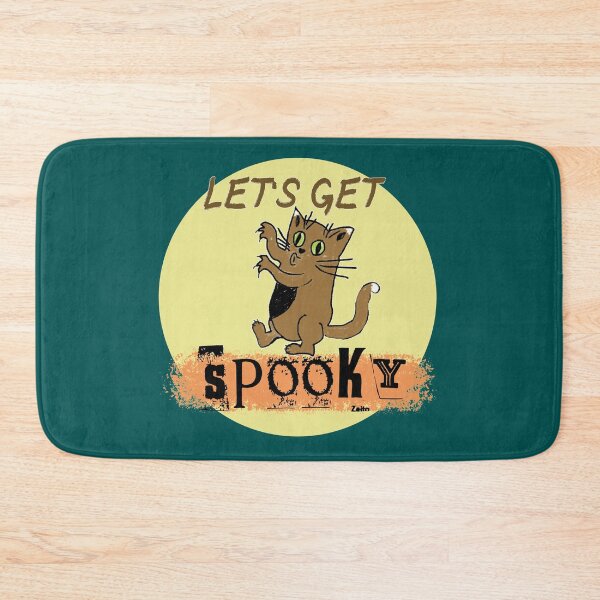 Item preview, Let's Get Spooky - Spooky Halloween Cat - Funny Chunk Ilustration Painting designed and sold by IrinchiDE.