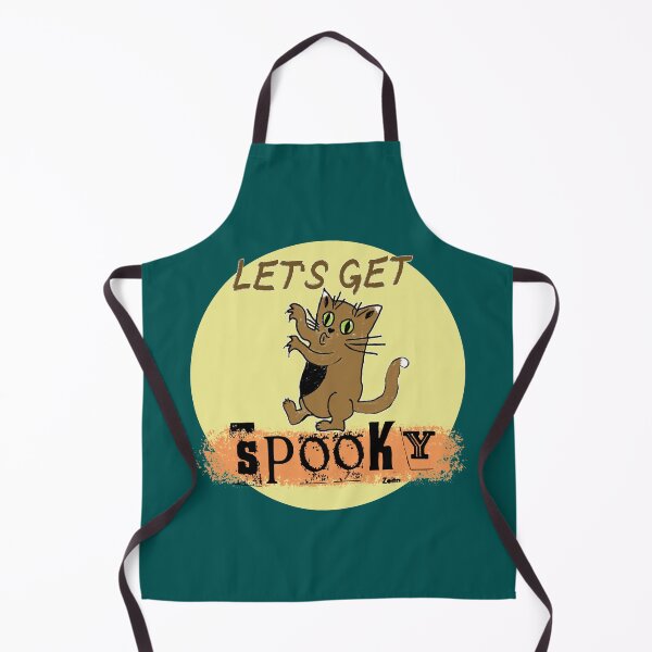 Item preview, Let's Get Spooky - Spooky Halloween Cat - Funny Chunk Ilustration Painting designed and sold by IrinchiDE.