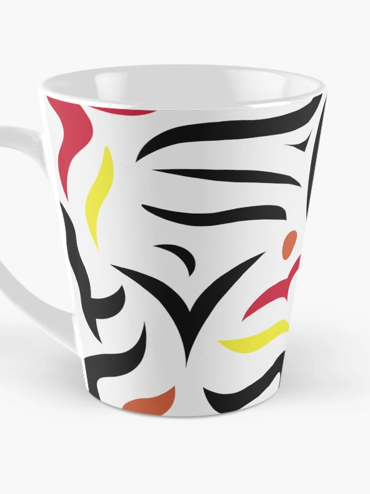 Thumbnail 3 of 4, Coffee Mug, Colorful Abstract Fire designed and sold by RPMELO.
